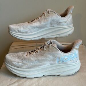 Men’s Hoka One One 1127895 SSEG Clifton 9 Sand/Eggnog Running Shoes Size 14D